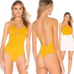 Tularosa Ava Bodysuit Yellow L NWT